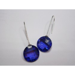 PENDIENTES DE PLATA PIEDRA  AMATISTA