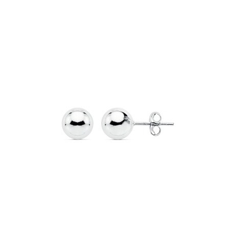 PENDIENTES DE PLATA BOLA 7 MM