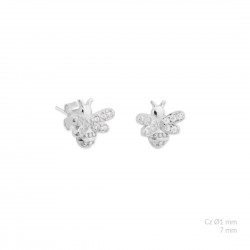 PENDIENTES DE PLATA DE LEY ABEJA