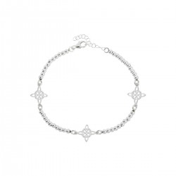 PULSERA DE PLATA BOLAS 