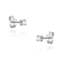 PENDIENTES DE PLATA CIRCONITAS CON 4 GARRA S 2,3MM