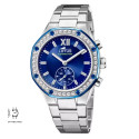 RELOJ LOTUS SRA ACERO CIRC. ESF. AZUL