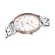 Reloj de hombre Greenwich de acero ip rosado y bra