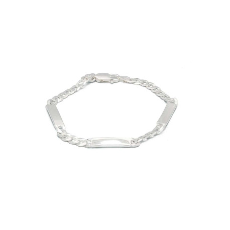 PULSERA DE PLATA 3 CHAPAS