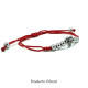 PULSERA OFICIAL ACERO SEVILLA FC BOLAS Y MACRAMÉ R