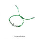 PULSERA OFICIAL REAL BETIS ACERO Y MACRAMÉ