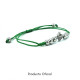 PULSERA OFICIAL REAL BETIS ACERO Y MACRAMÉ