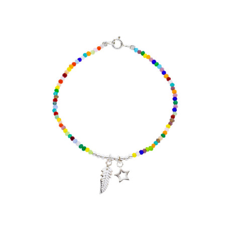 PULSERA DE PLATA P/ COLORES