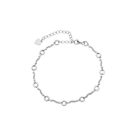 PULSERA DE PLATA RODIADA CIRCONITAS