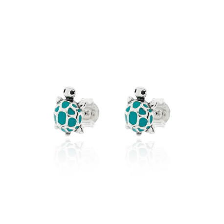 PENDIENTES DE PLATA TORTUGA