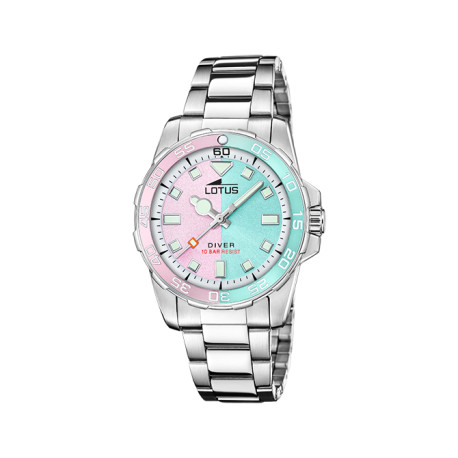 RELOJ LOTUS SRA  ESFERA ROSA/AZUL