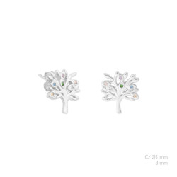 pendientes de plata arbol de la vida