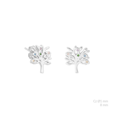 pendientes de plata arbol de la vida