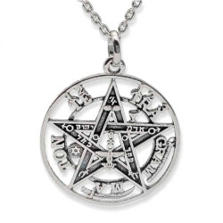 COLGANTE DE PLATA TETRAGRAMATON 