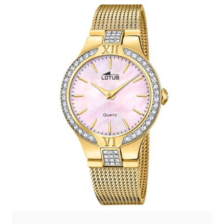 RELOJ DE MUJER LOTUS BLISS CON ESFERA ROSA 