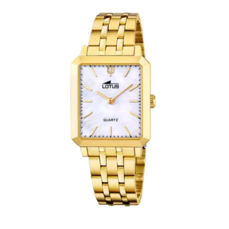 RELOJ LOTUS SQUARE SERIES 18982/1 BEIGE  MUJER