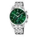 RELOJ LOTUS CHRONO 18989/3 VERDE CORREA DE ACERO 