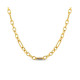 Collar de acero 316 chapado 18 kt 40 +5 cm waterpr