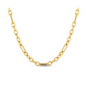 Collar de acero 316 chapado 18 kt 40 +5 cm waterpr