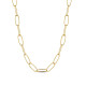 Collar de acero 316 chapado 18 kt 45 +5 cm waterpr